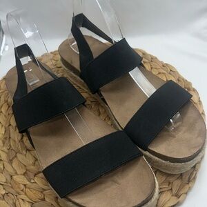 a.n.a. A New Approach Elastic Band Platforms Sandals Vacation Summertime Casual